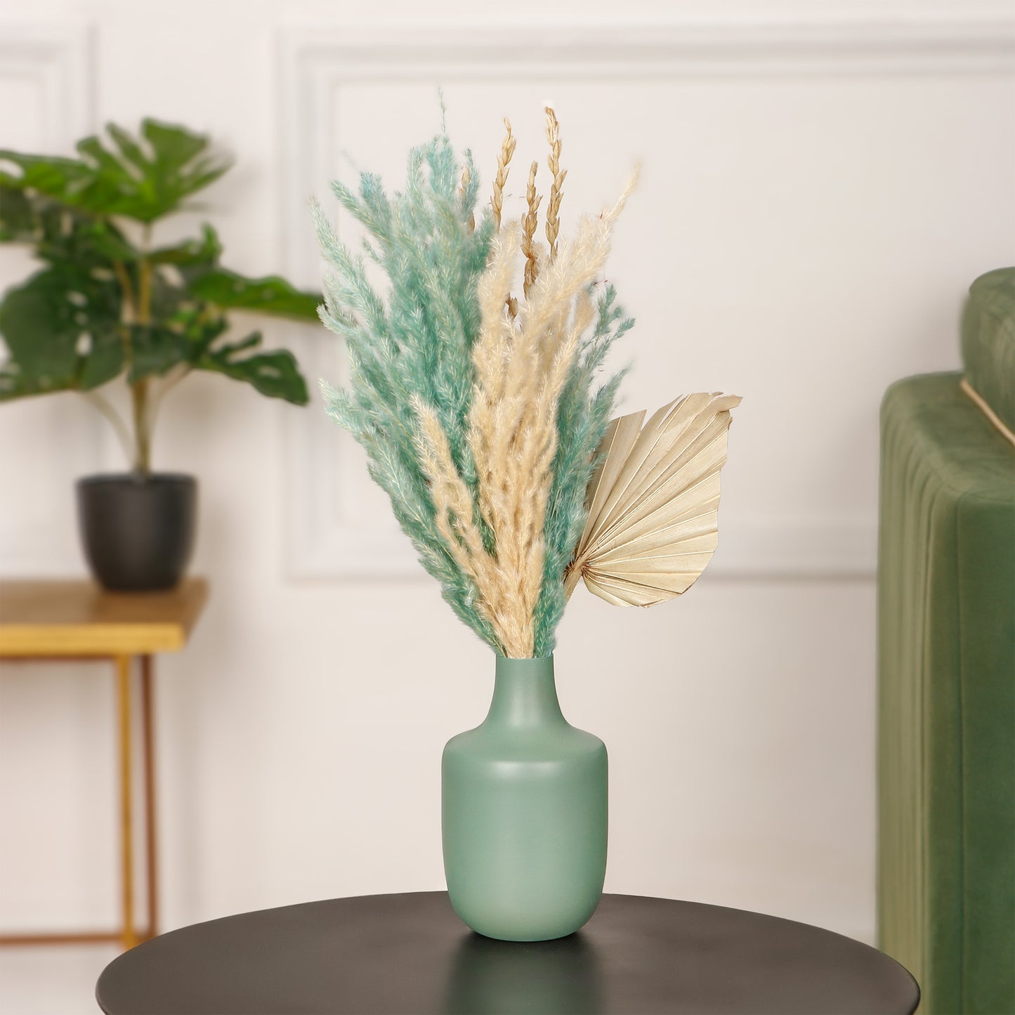 Sage Green Flower Vase For Home Decor