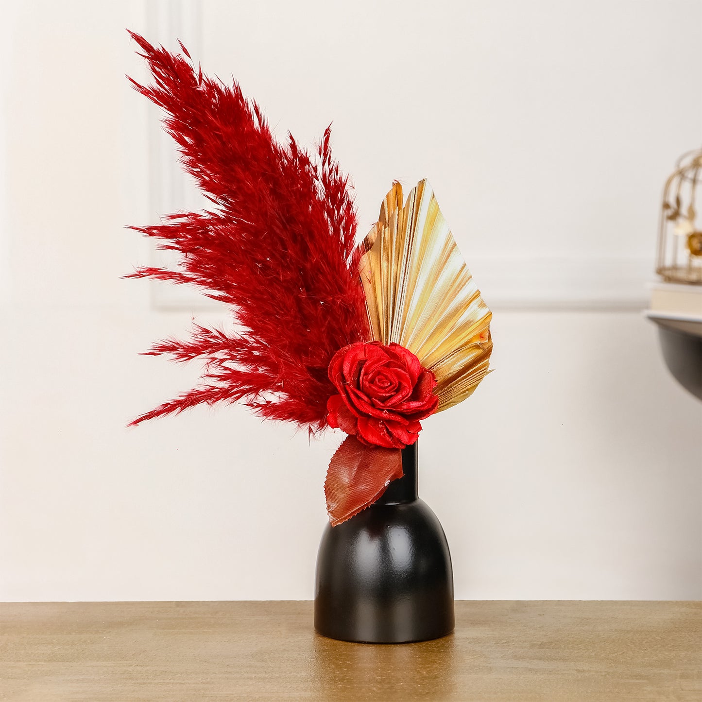 Black Flower vase For Home Decor