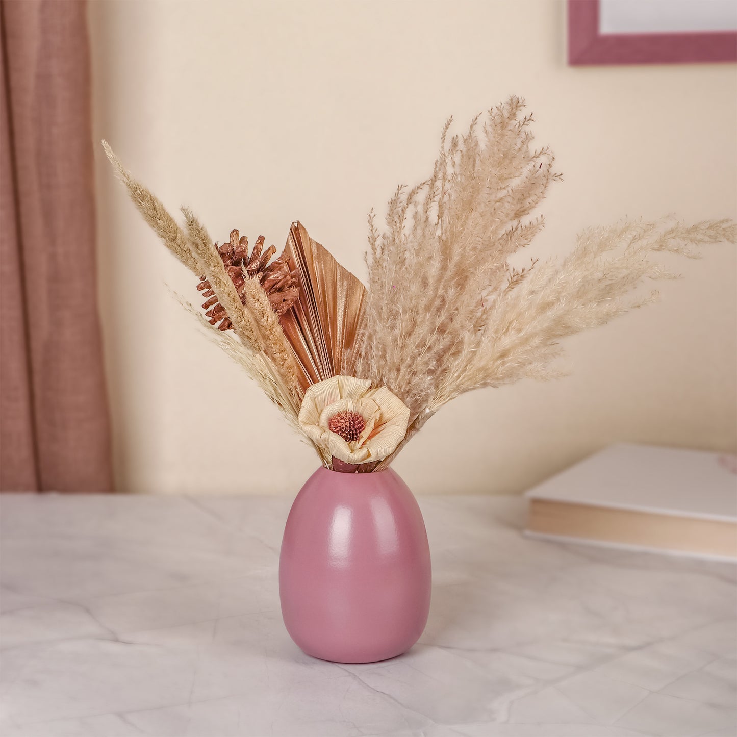 Puce Flower Vase For Home Decor
