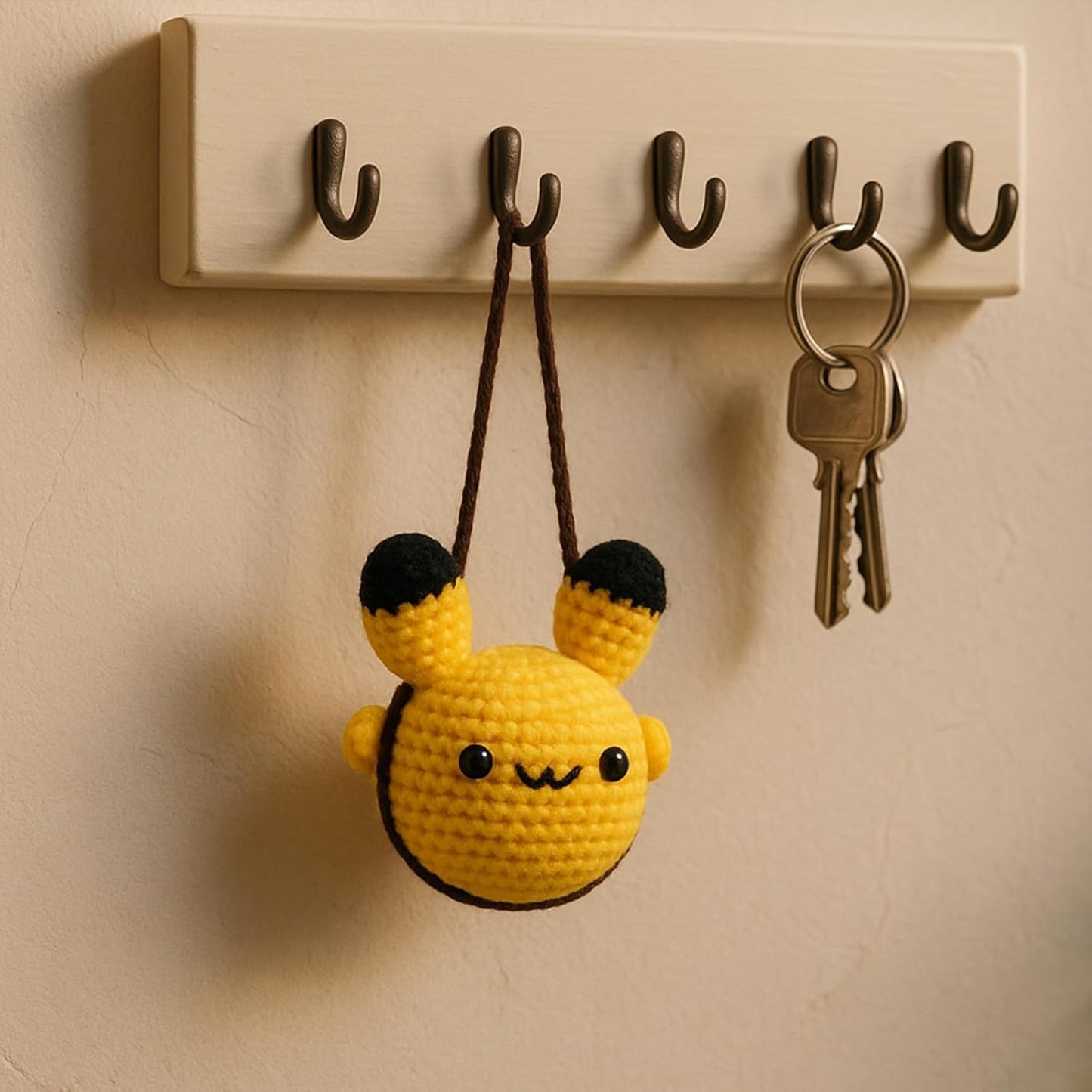 Crochet Pikachu Hanging for Decor