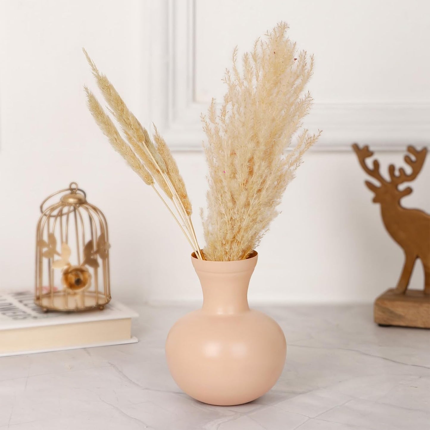 Small Peach Flower Vase for home Decor
