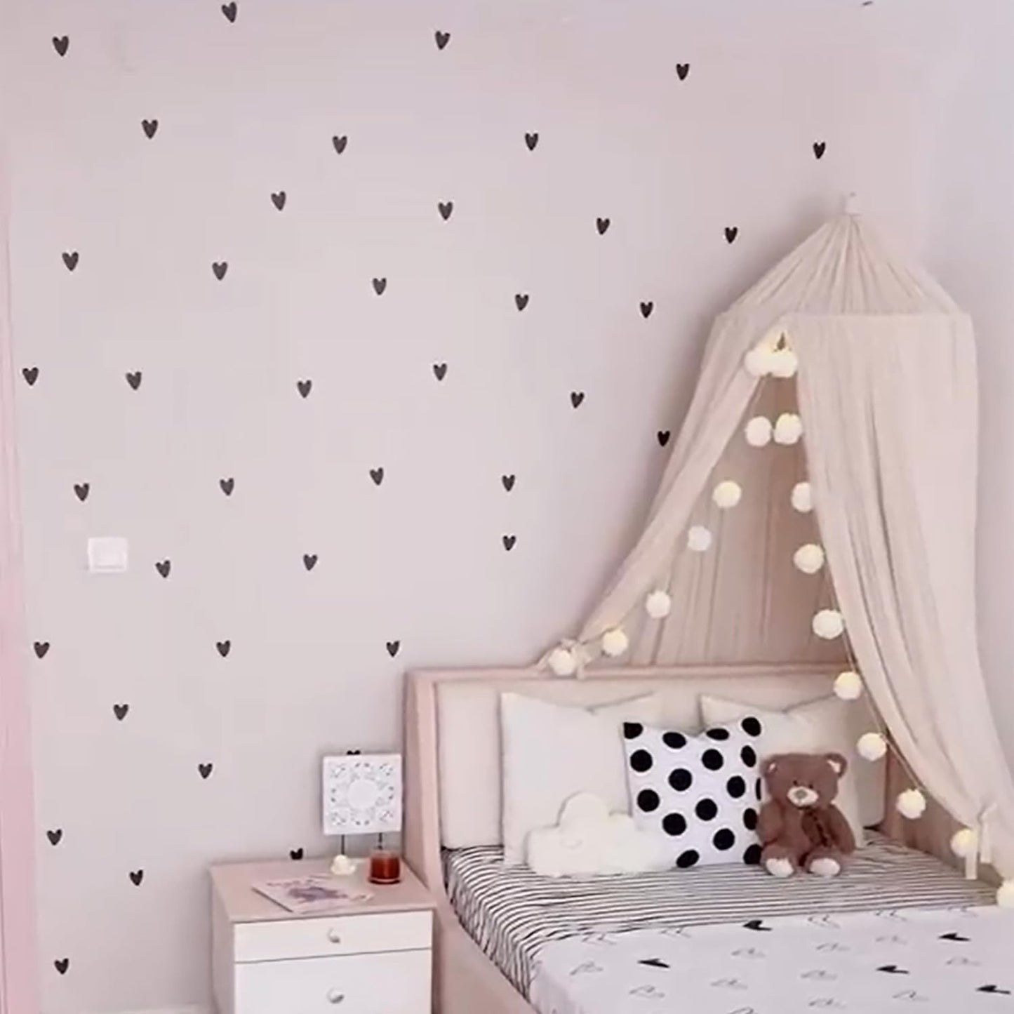 Black Heart wall stickers for decoration