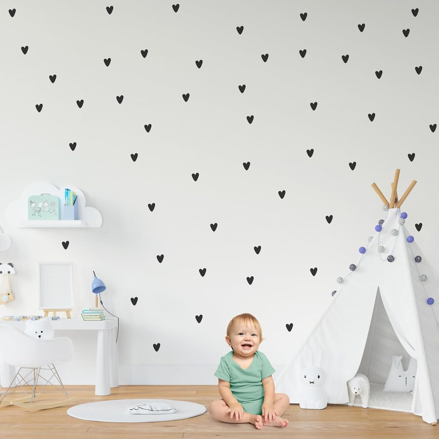 Black Heart wall stickers for decoration