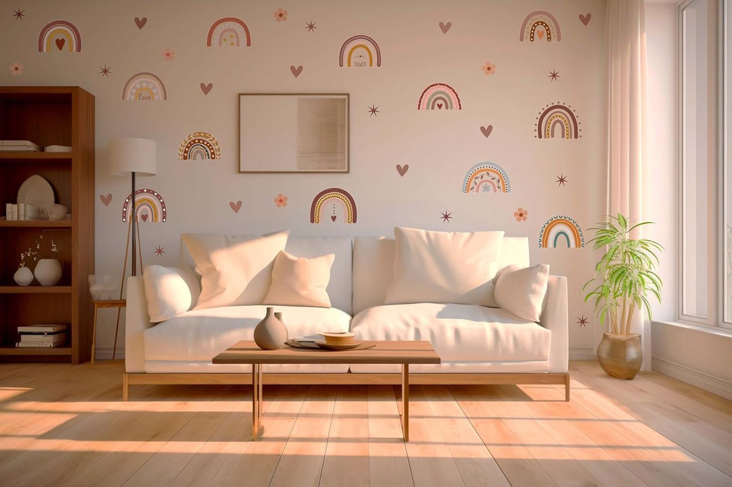 Rainbow theme Wall Stickers