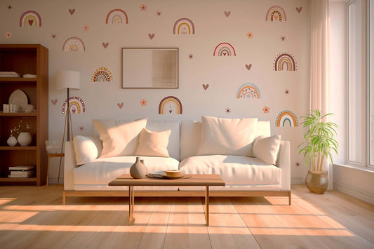 Rainbow theme Wall Stickers