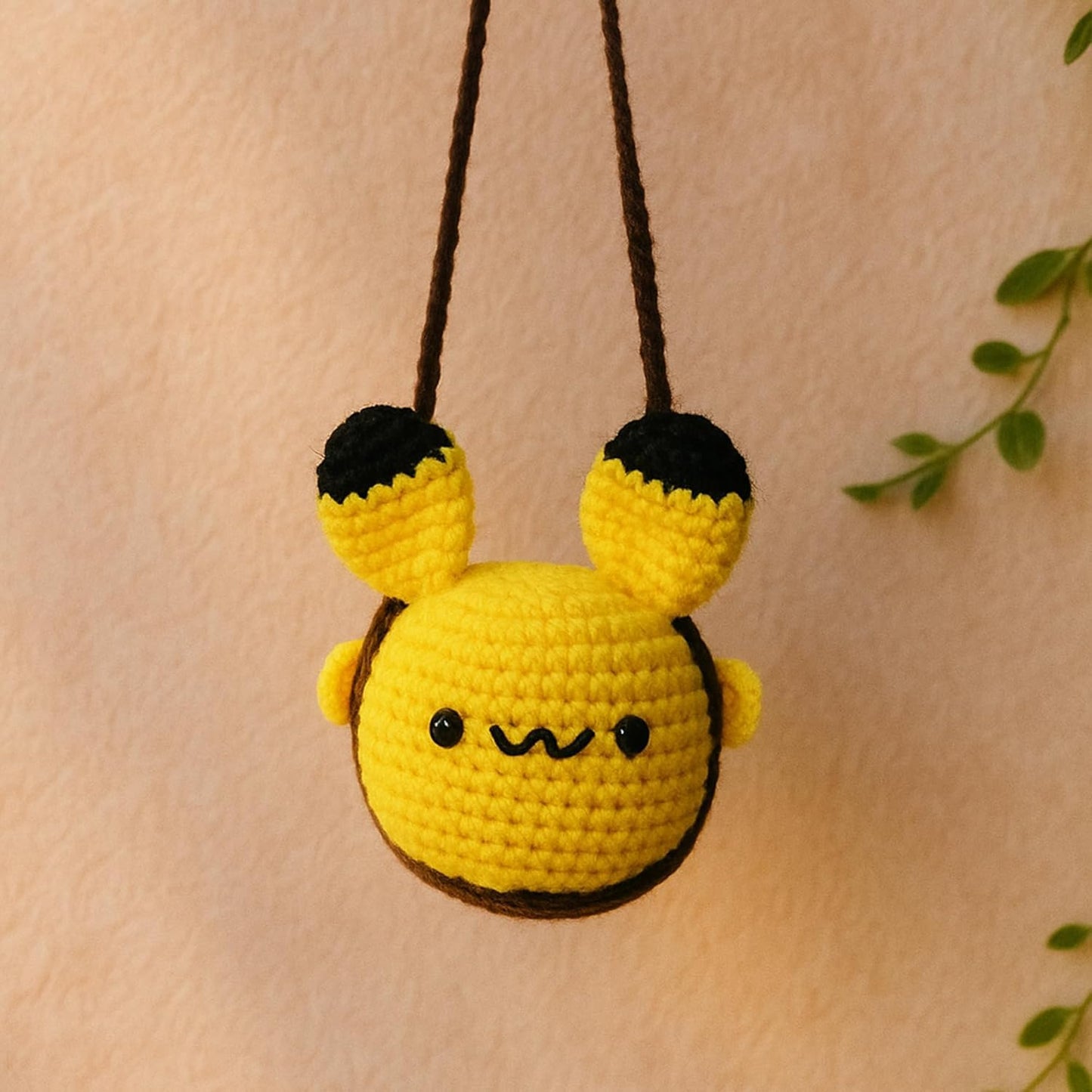Crochet Pikachu Hanging for Decor
