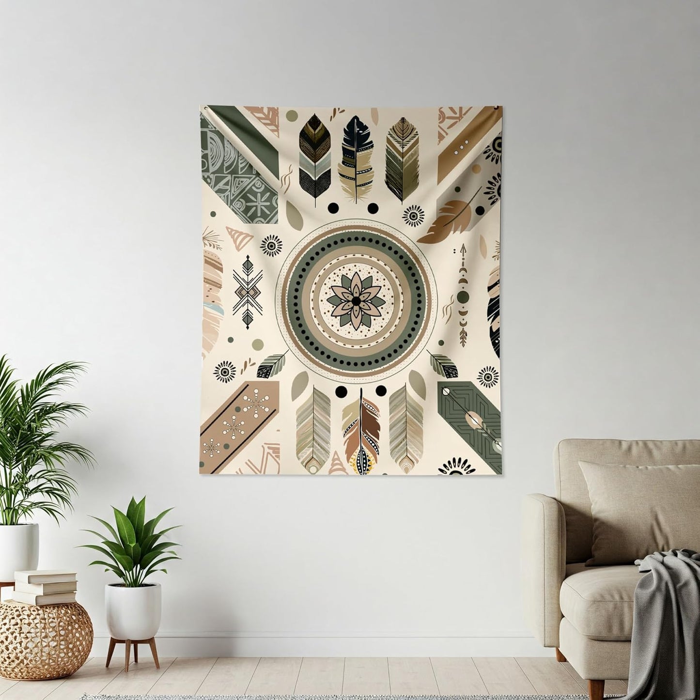 Portrait Tapestry for Wall Decor (4 * 3.5 Ft)