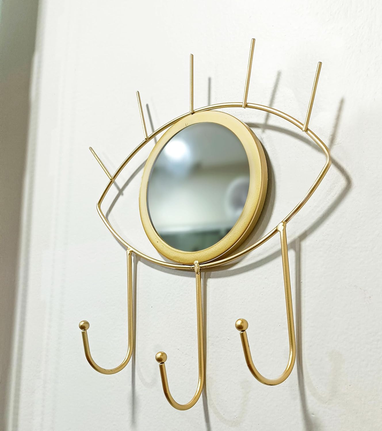 Evil Eye with Hooks Mirror for Room Decor