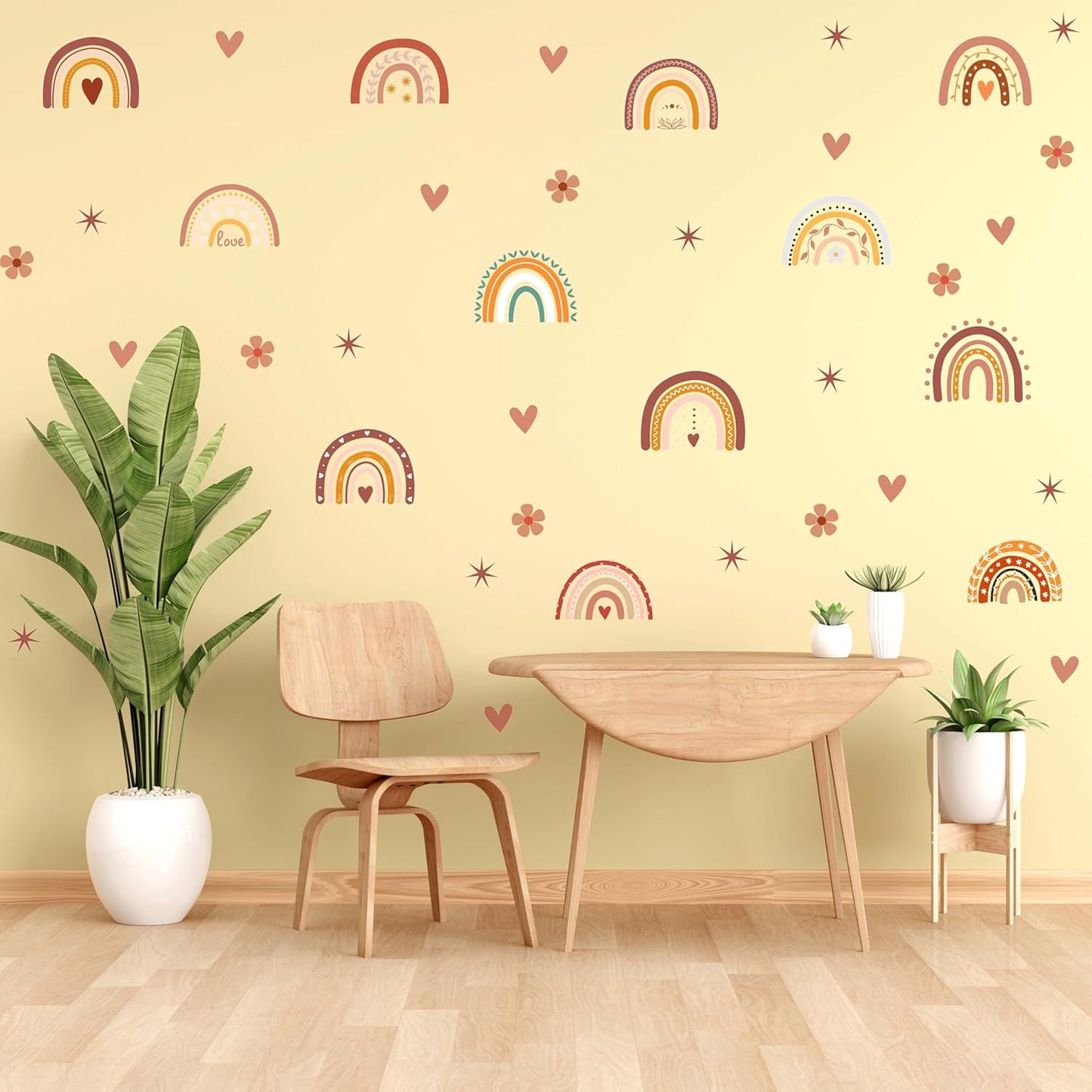 Rainbow theme Wall Stickers