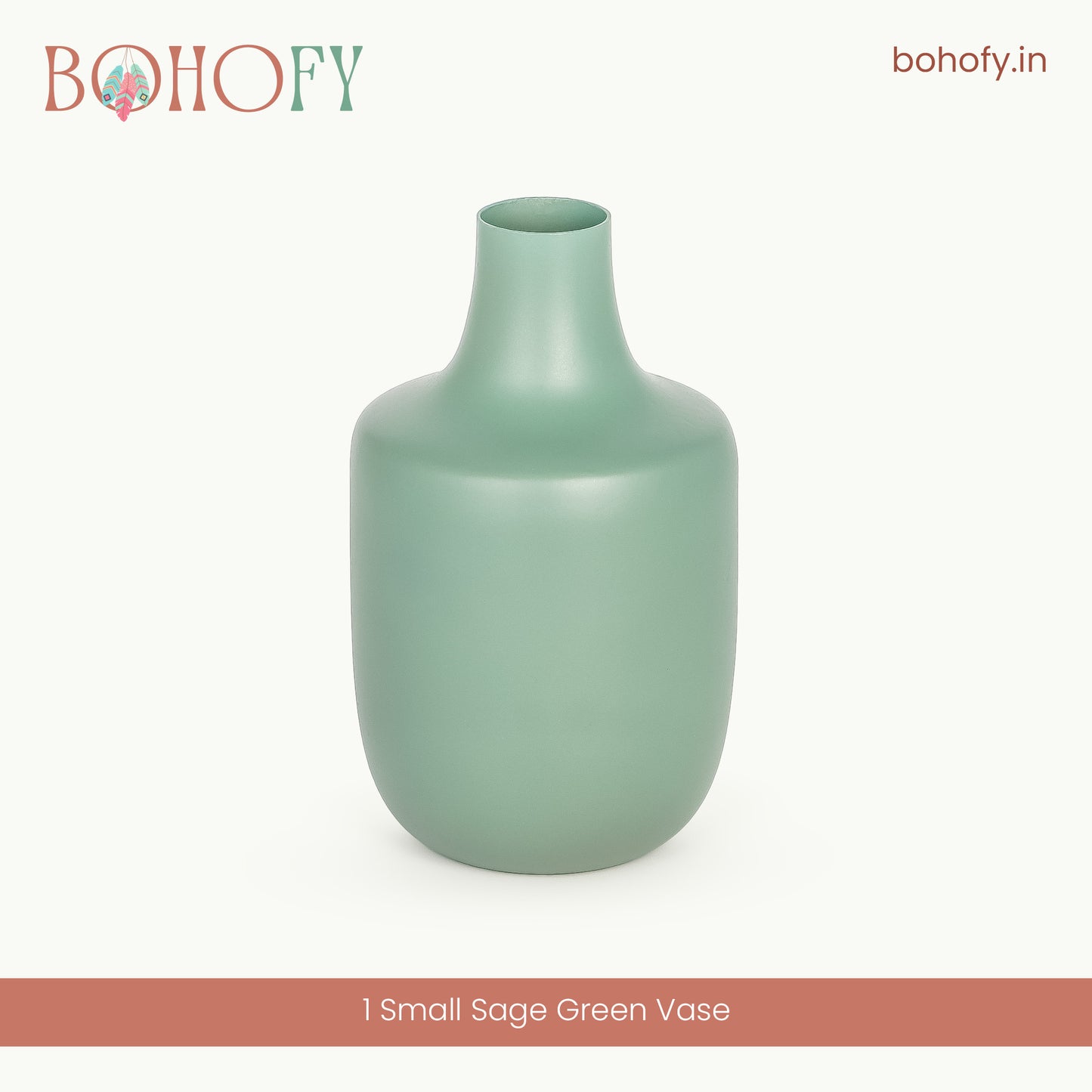 Sage Green Flower Vase For Home Decor