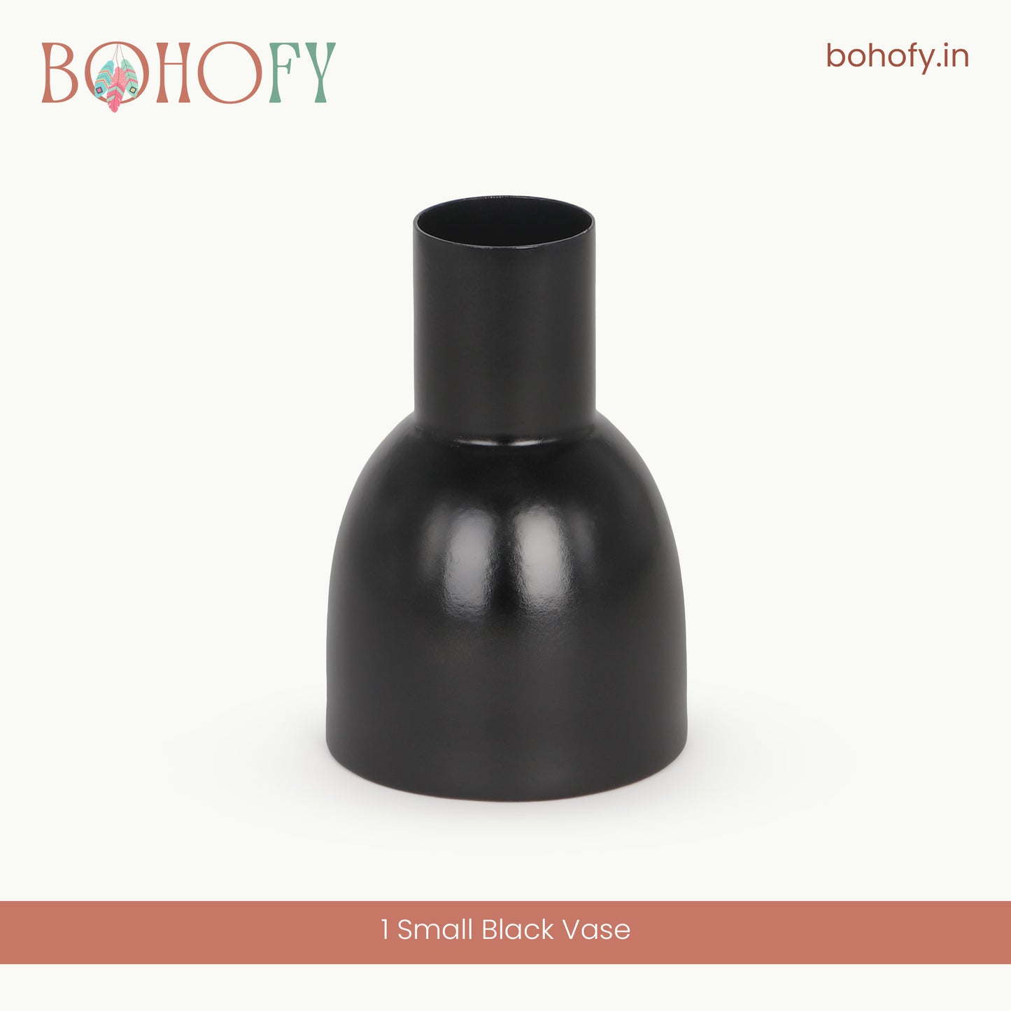Black Flower vase For Home Decor