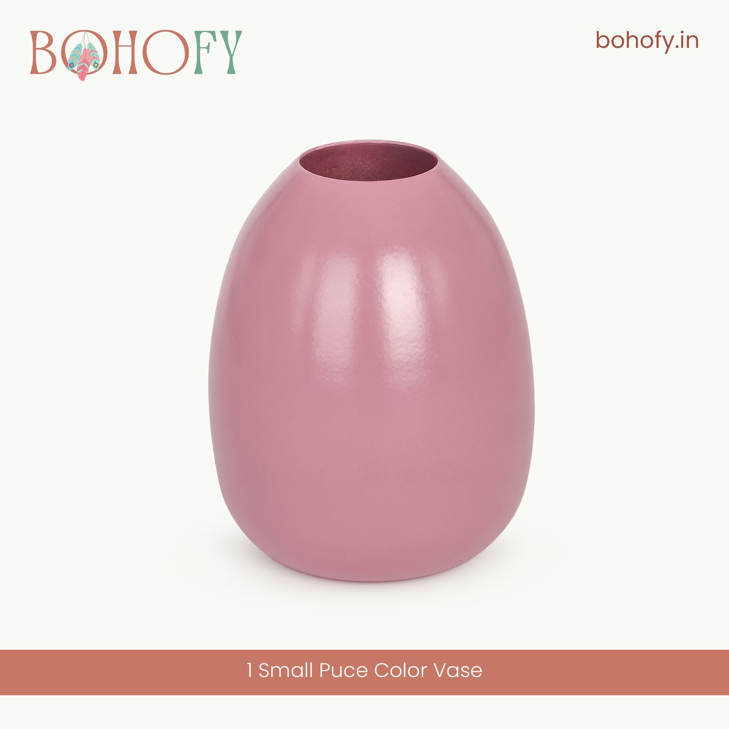 Puce Flower Vase For Home Decor