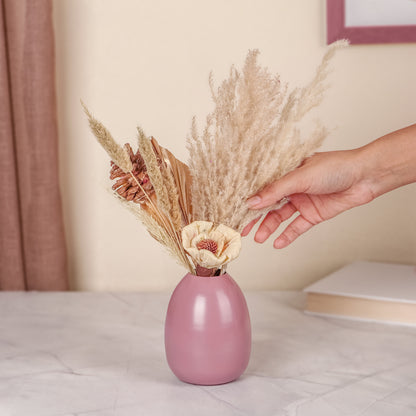 Puce Flower Vase For Home Decor