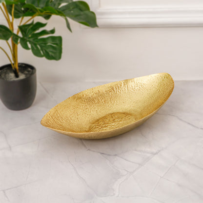 Gold Boat Platter – Decorative Home Decor Tray