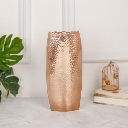 Copper Metallic Flower Vase for Home Decor