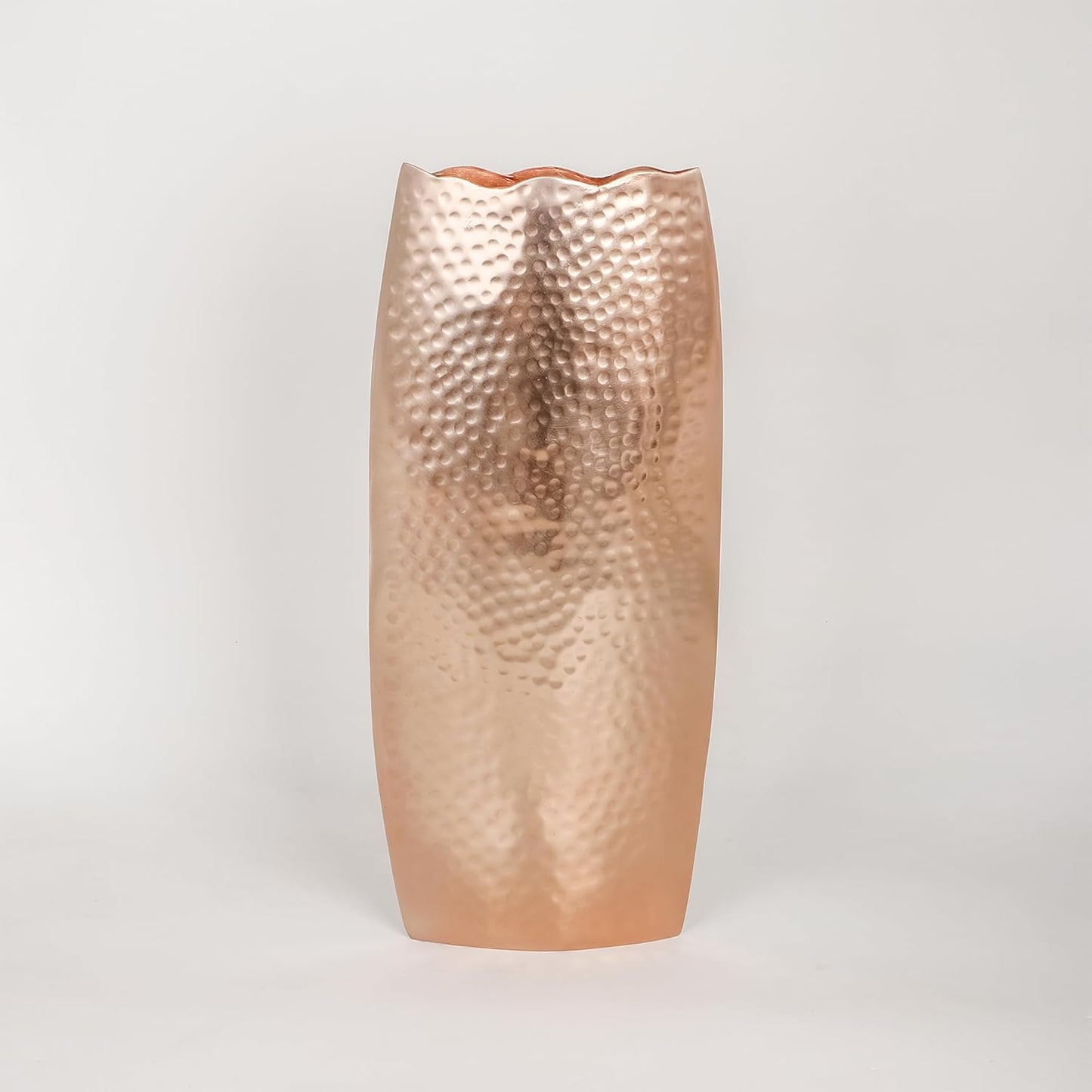 Copper Color Metallic Flower Vase