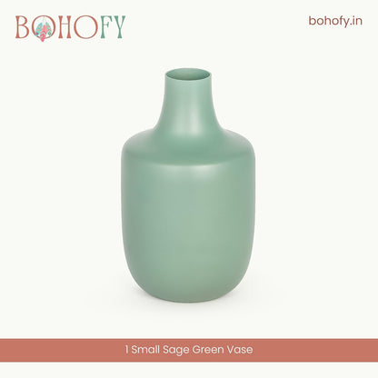 Green Ceramic Vase for Home Decor