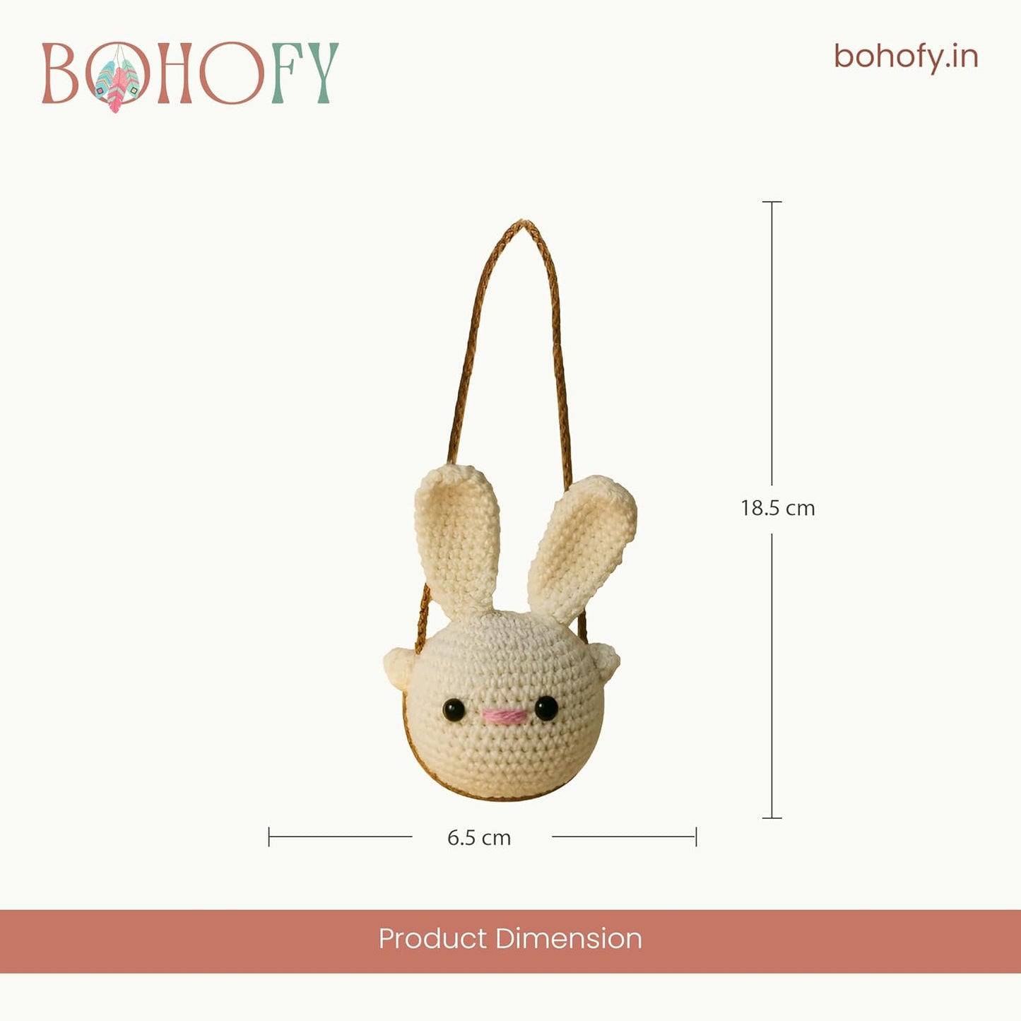 Crochet Rabbit Hanging for Decor