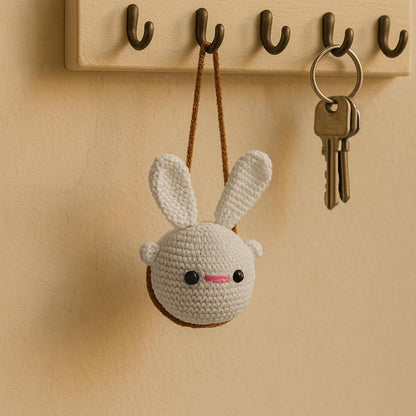 Crochet Rabbit Hanging for Decor