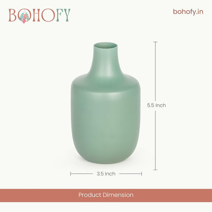 Green Ceramic Vase for Home Decor