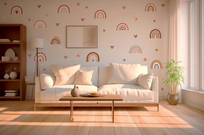Rainbow theme Wall Stickers