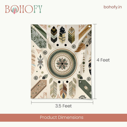 Portrait Tapestry for Wall Decor (4 * 3.5 Ft)