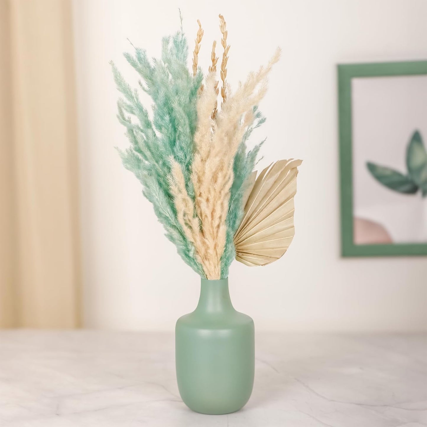 Green Ceramic Vase for Home Decor