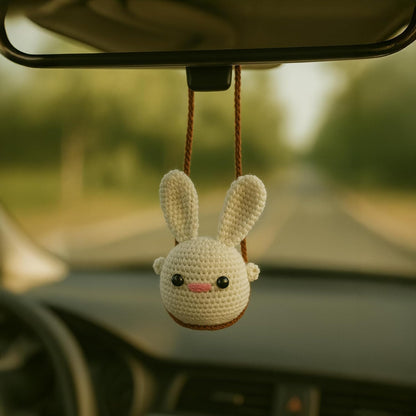 Crochet Rabbit Hanging for Decor