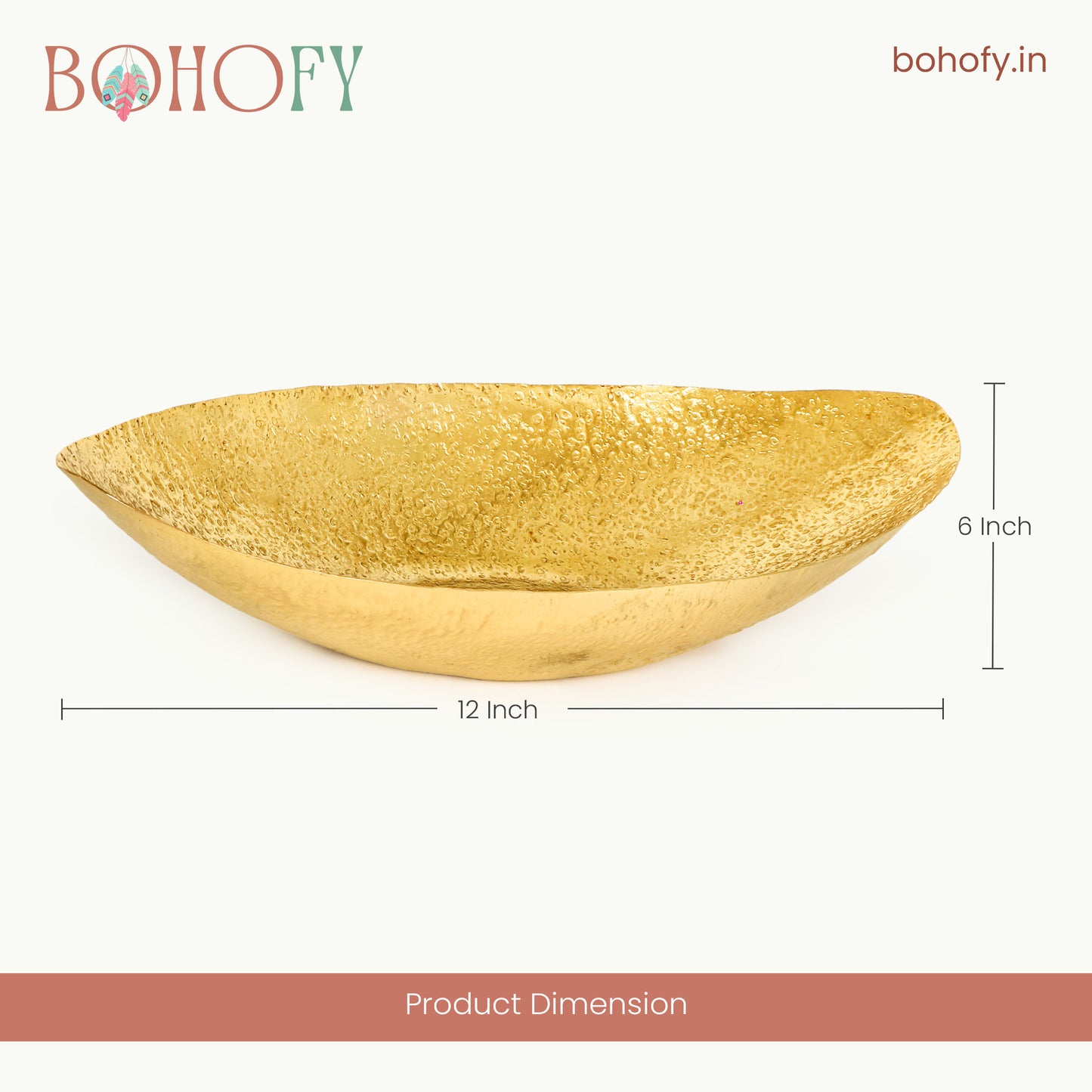 Gold Boat Platter – Decorative Home Decor Tray